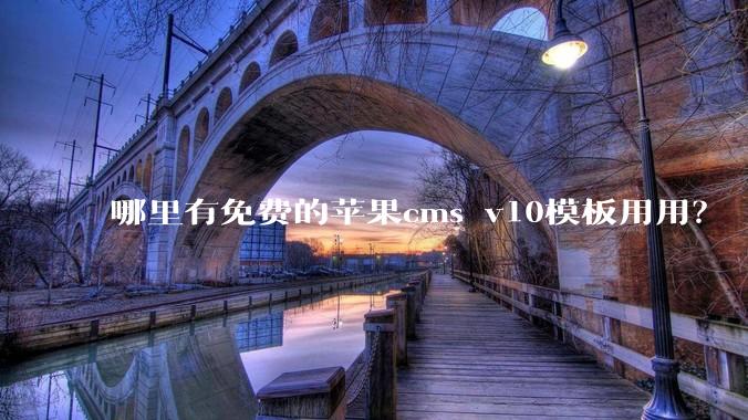 哪里有免费的苹果cms v10模板用用？