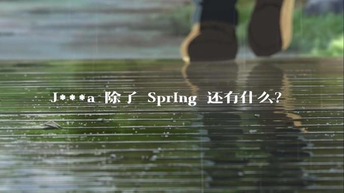 J***a 除了 Spring 还有什么？